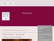 Tablet Screenshot of burlesque.de