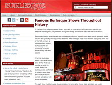 Tablet Screenshot of burlesque.com